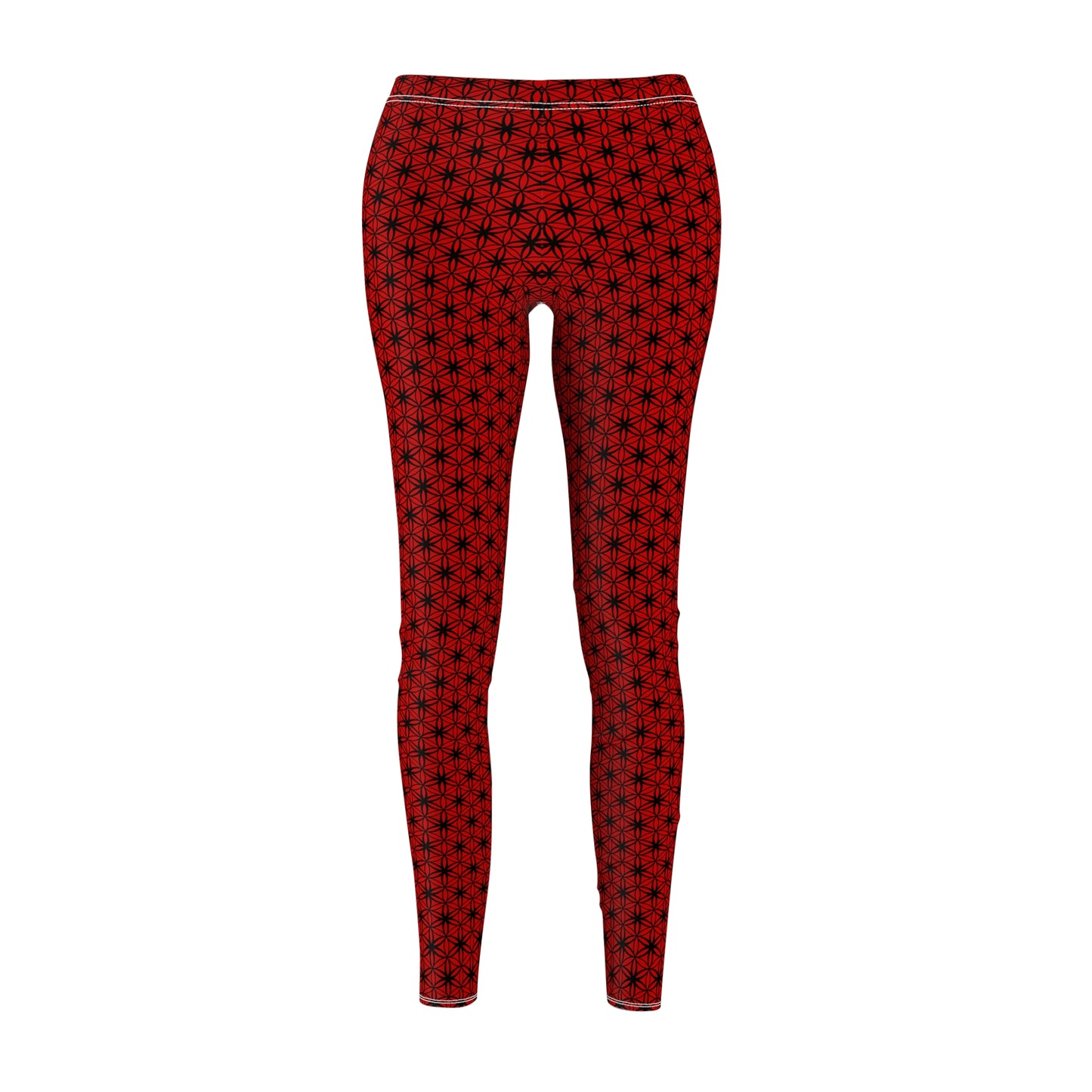 FOL Red Casual Leggings