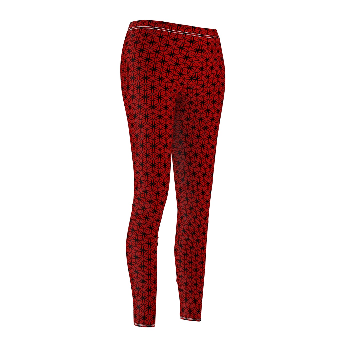 FOL Red Casual Leggings