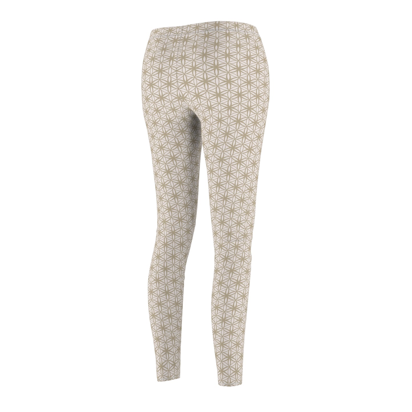 FOL White/Cream Casual Leggings