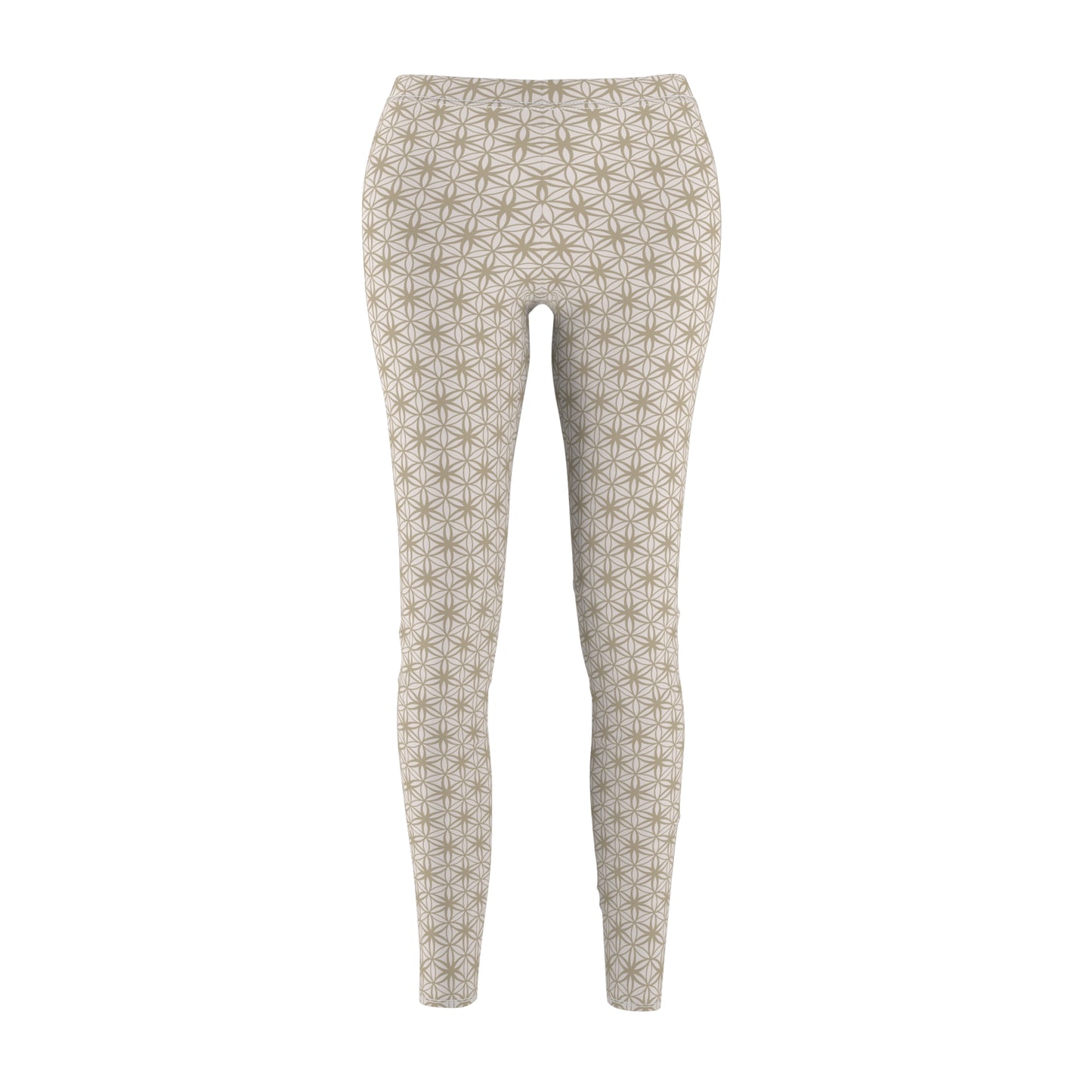 FOL White/Cream Casual Leggings