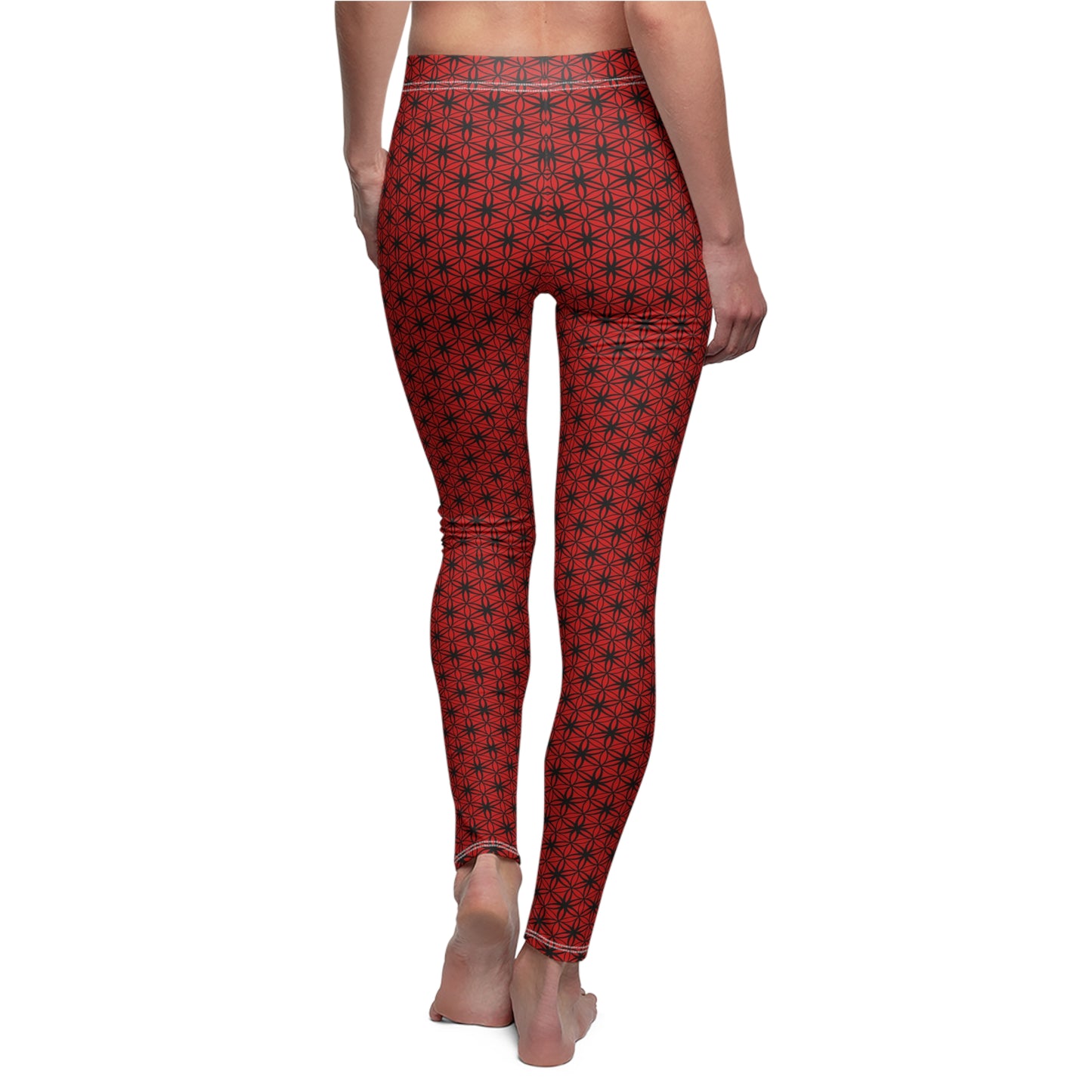 FOL Red Casual Leggings