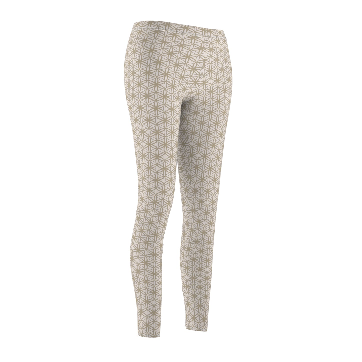 FOL White/Cream Casual Leggings