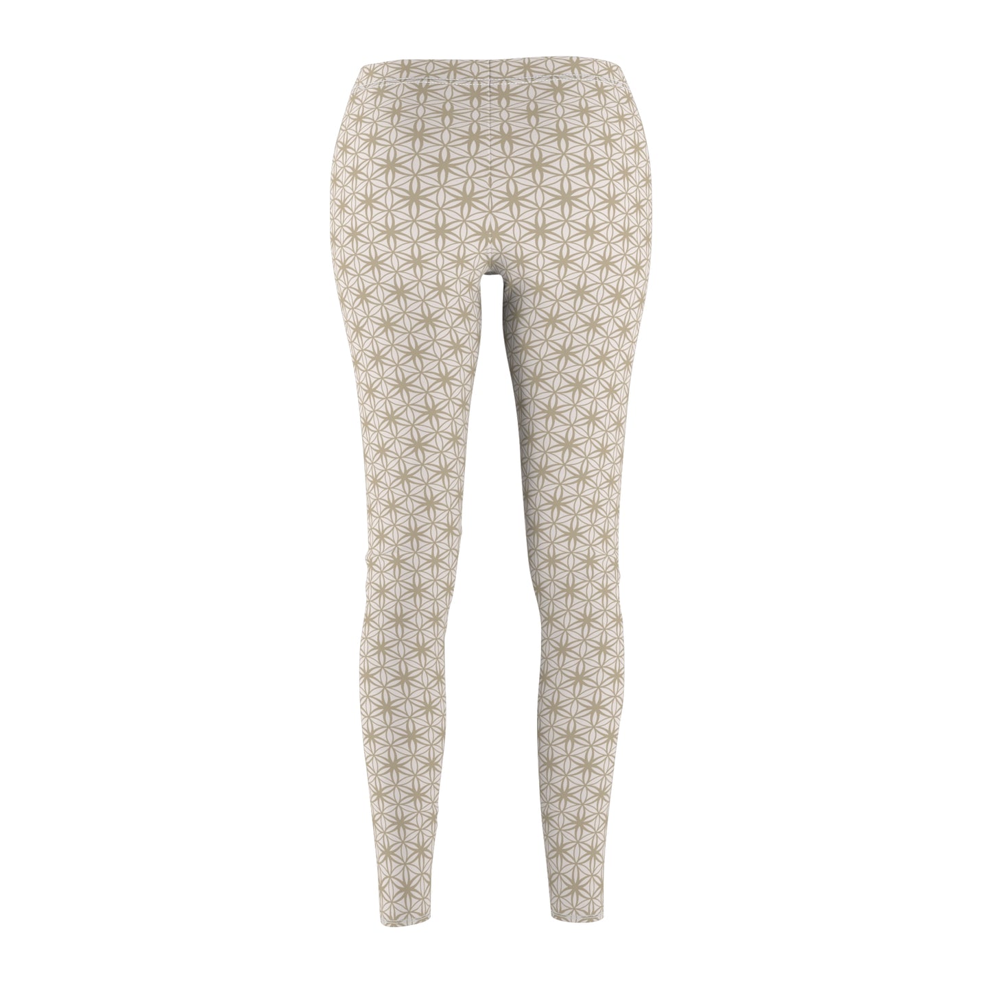 FOL White/Cream Casual Leggings