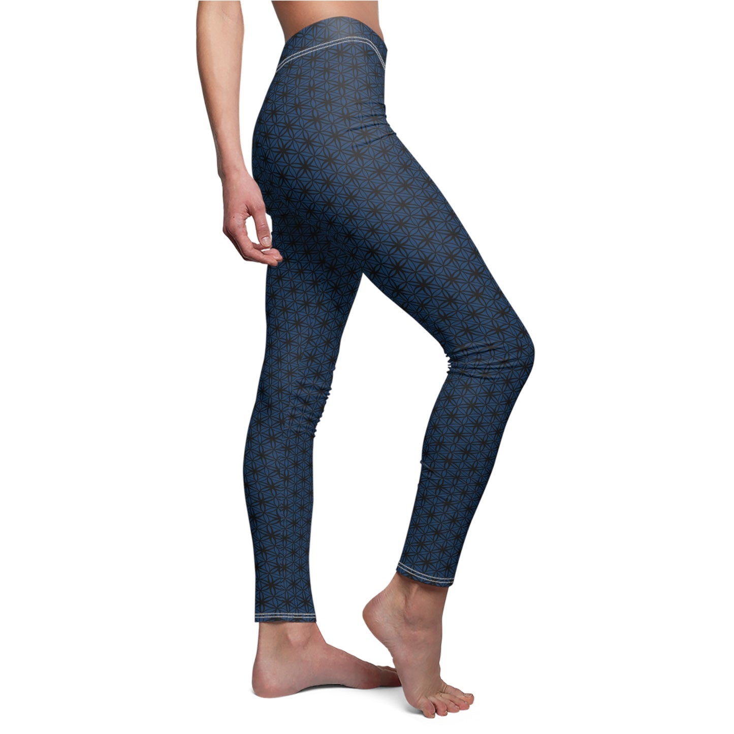 FOL Blue Casual Leggings