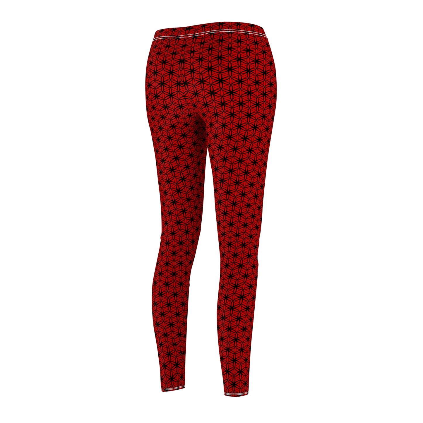 FOL Red Casual Leggings