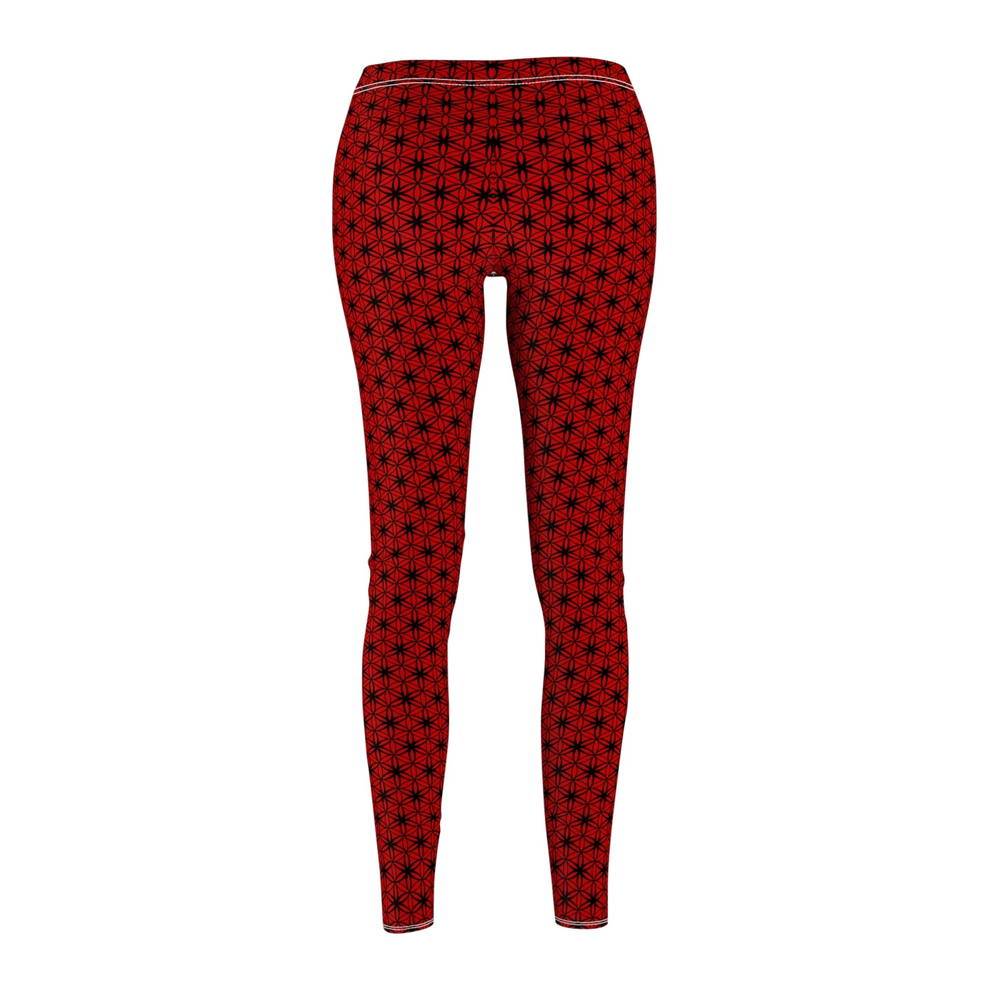 FOL Red Casual Leggings