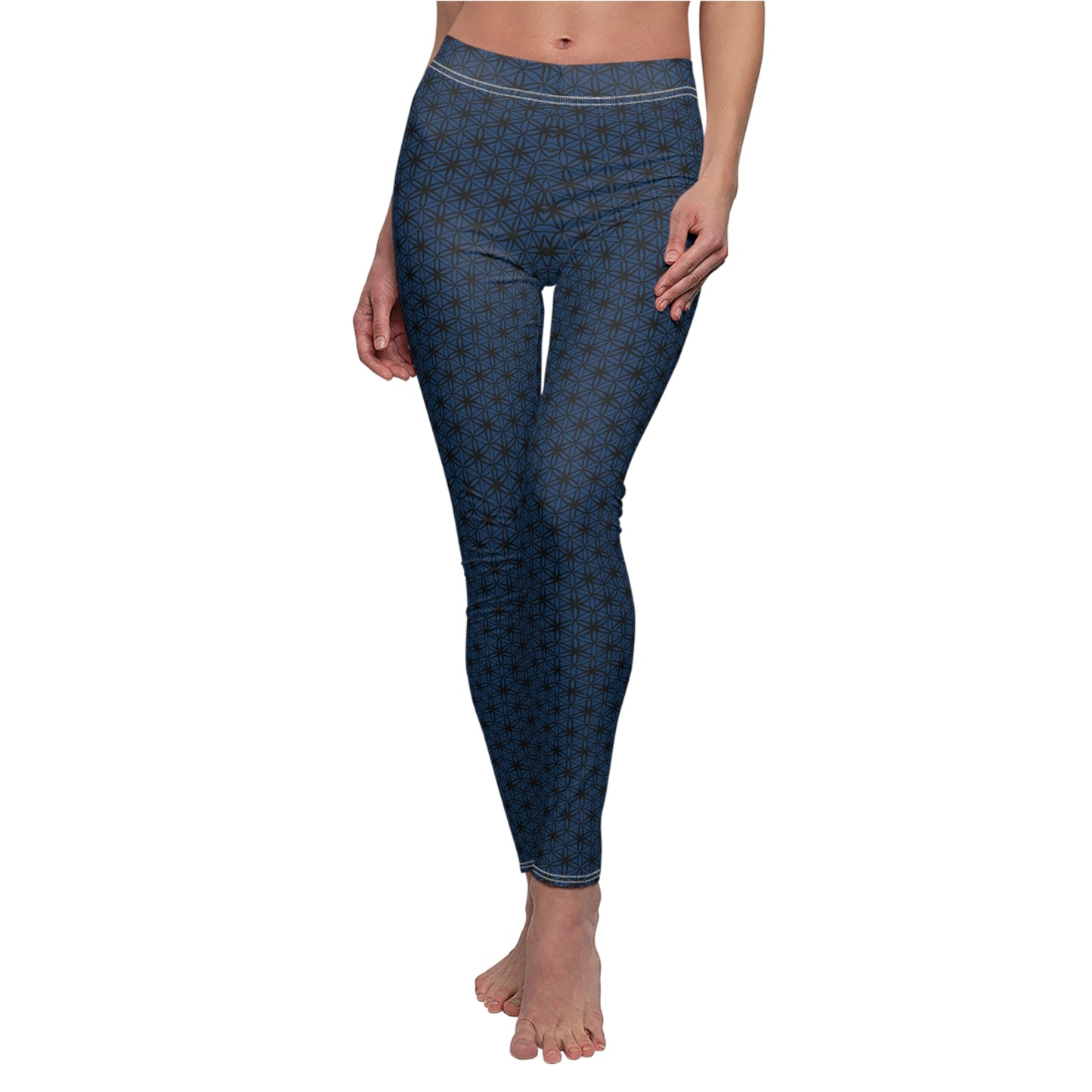 FOL Blue Casual Leggings