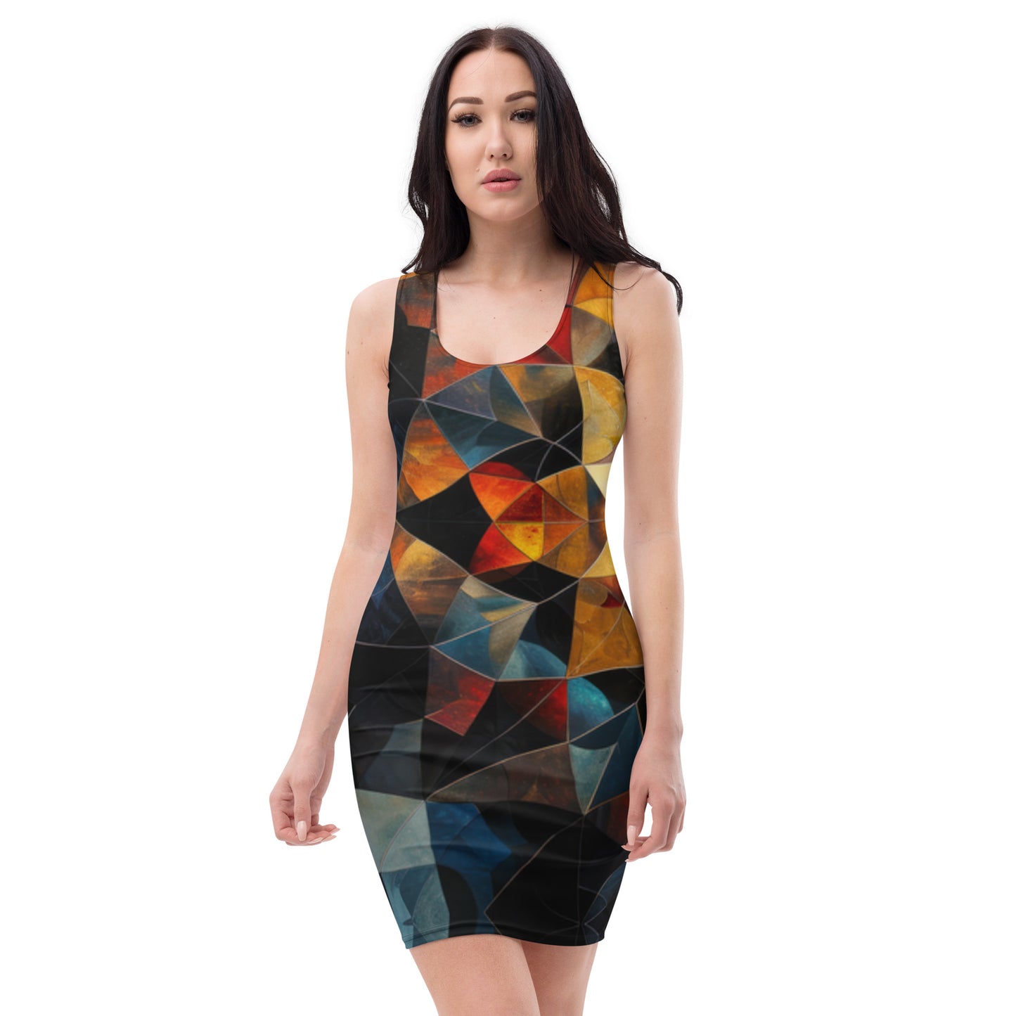 Geo Glass Bodycon dress