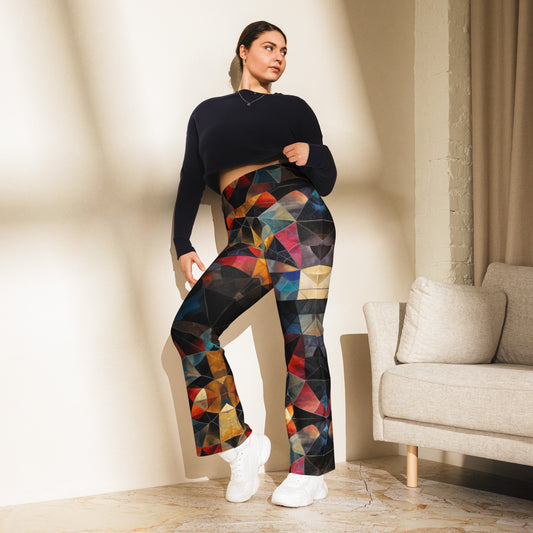 Geo Glass Recycled Flare leggings