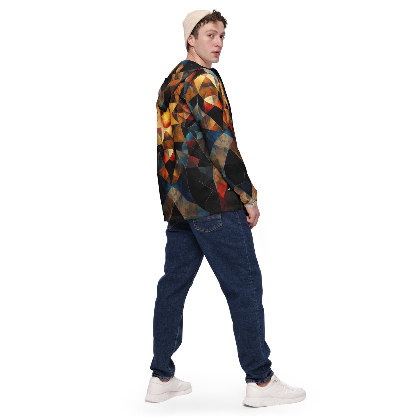 Geo Glass Men’s Windbreaker