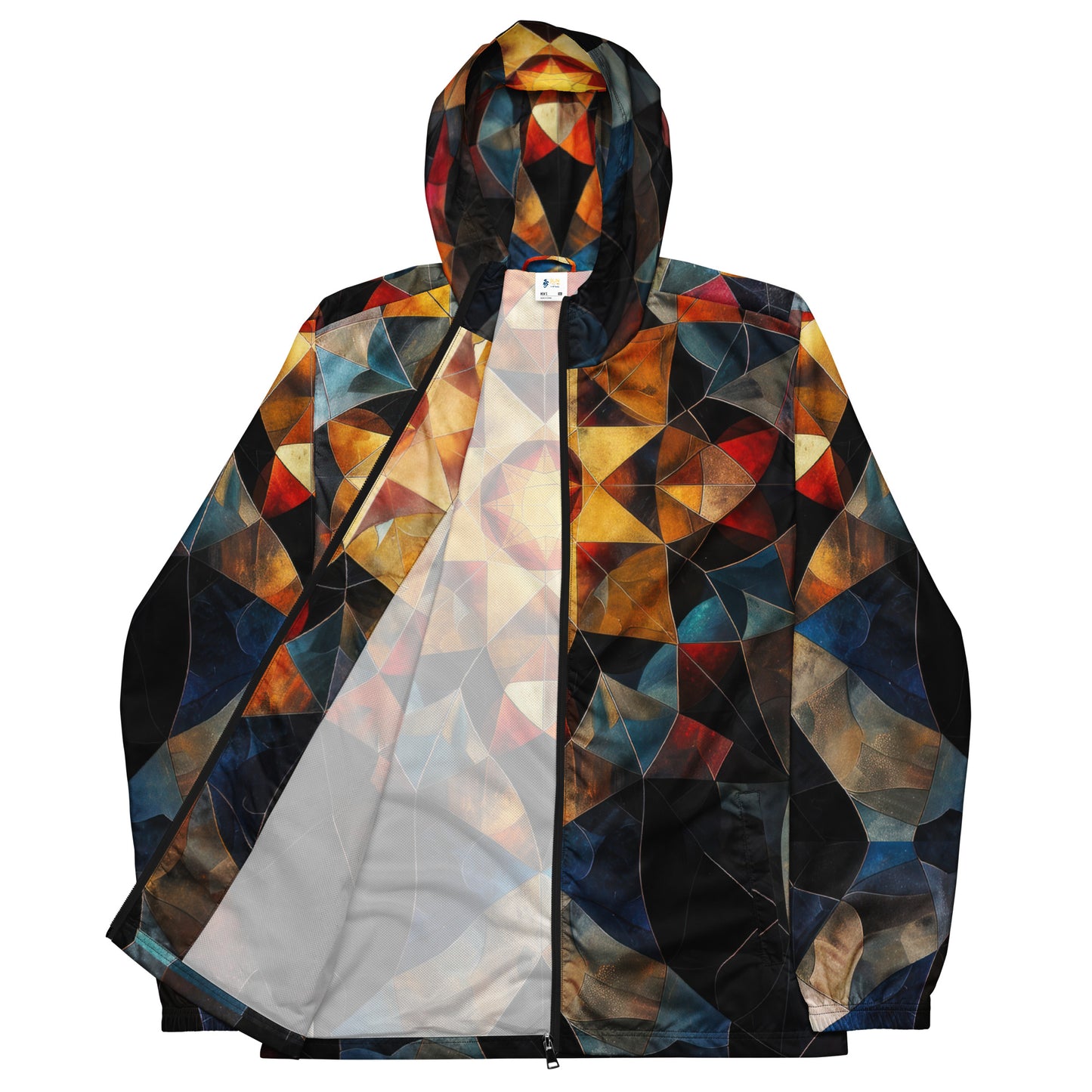 Geo Glass Men’s Windbreaker