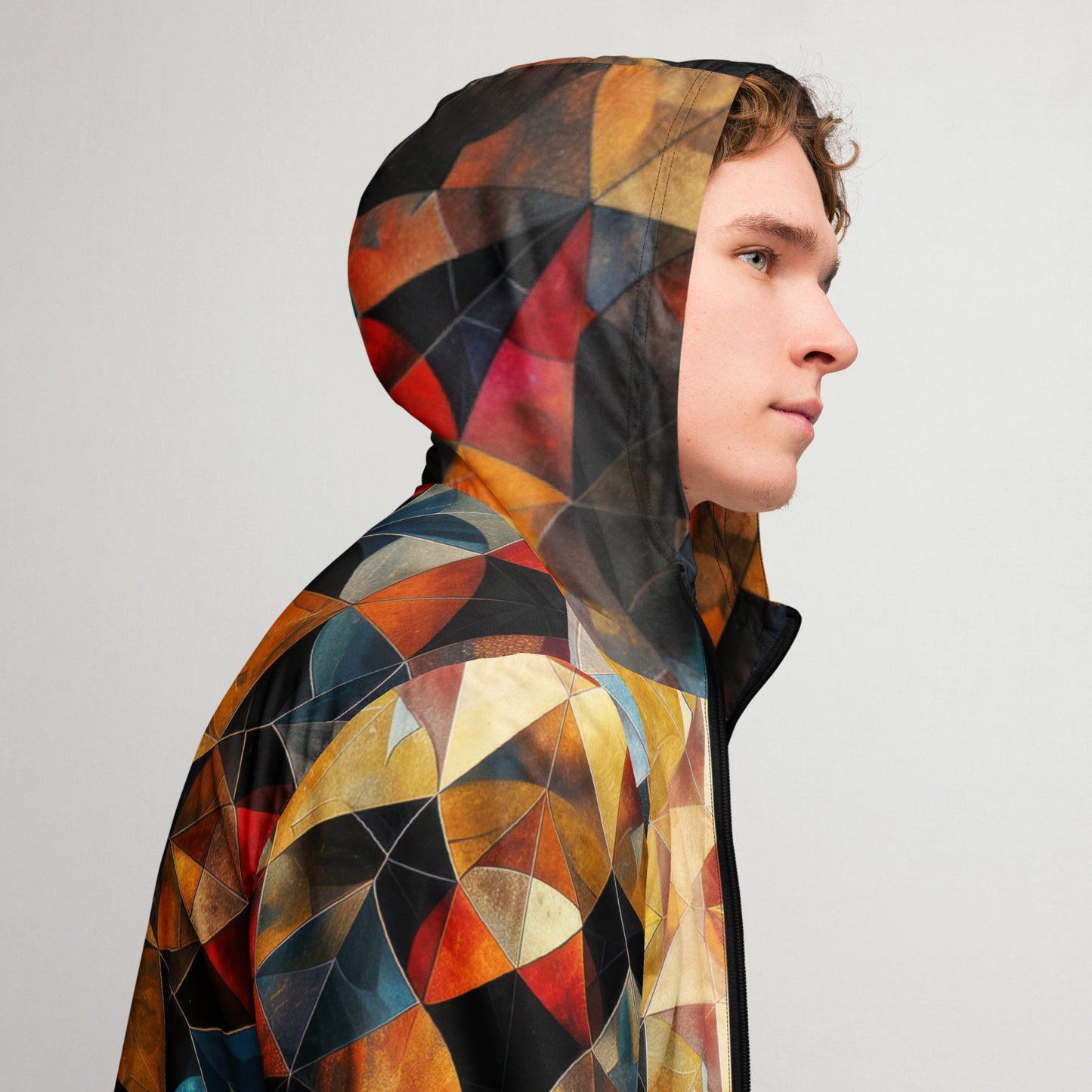 Geo Glass Men’s Windbreaker