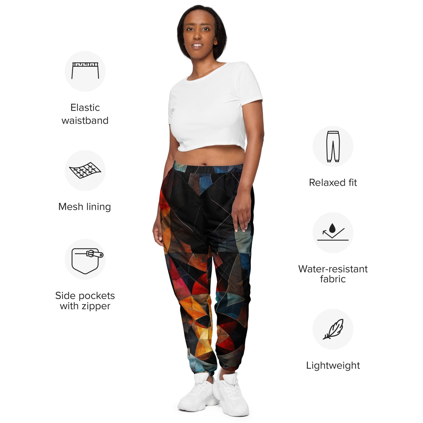 Geo Glass Unisex Track Pants