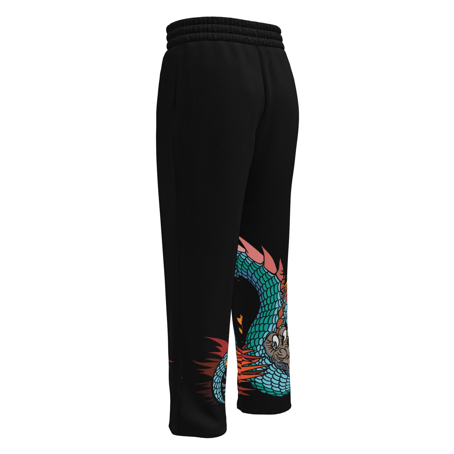 Black Dragon Recycled Unisex Wide-leg Joggers