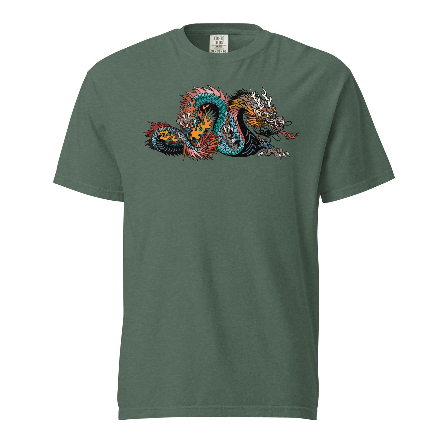 Black Dragon Unisex Garment-dyed Heavyweight T-shirt