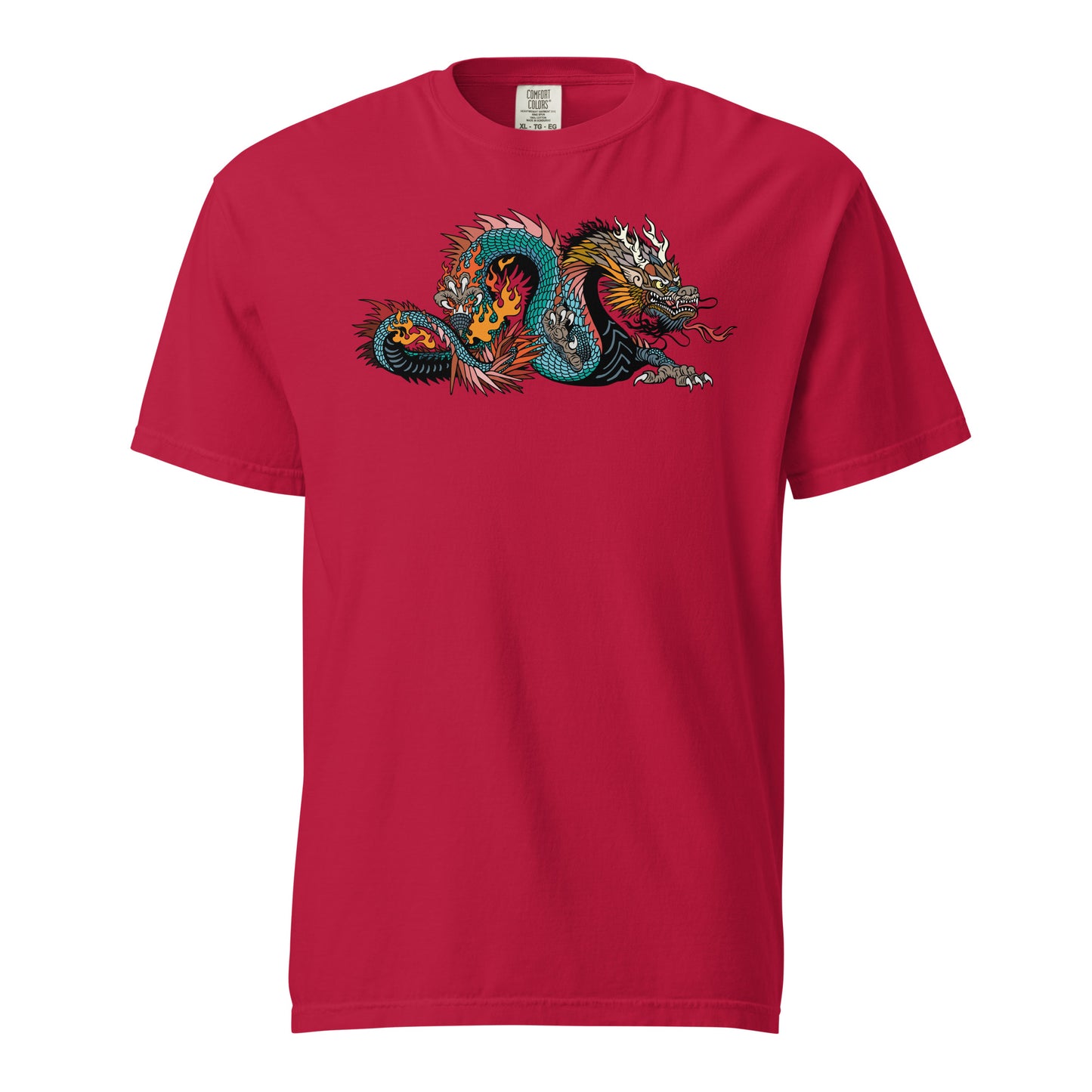 Black Dragon Unisex Garment-dyed Heavyweight T-shirt