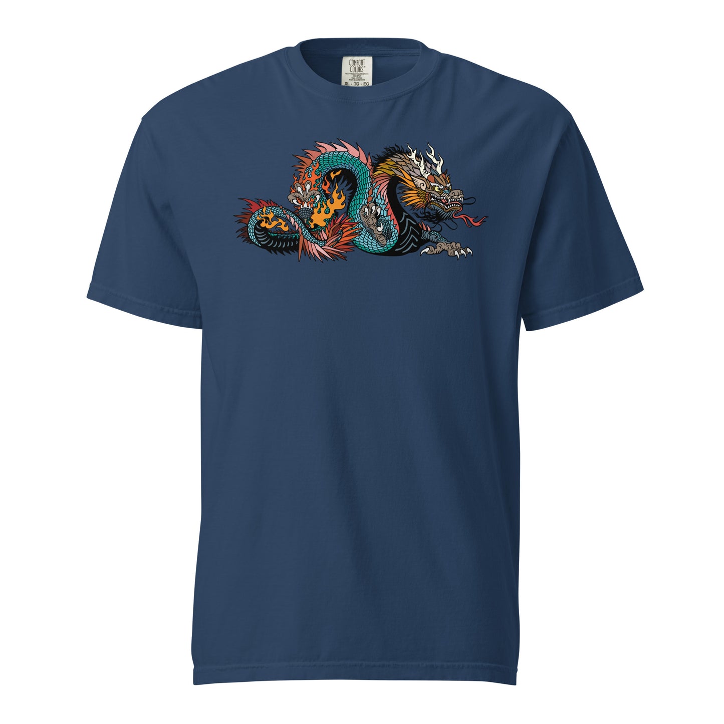 Black Dragon Unisex Garment-dyed Heavyweight T-shirt