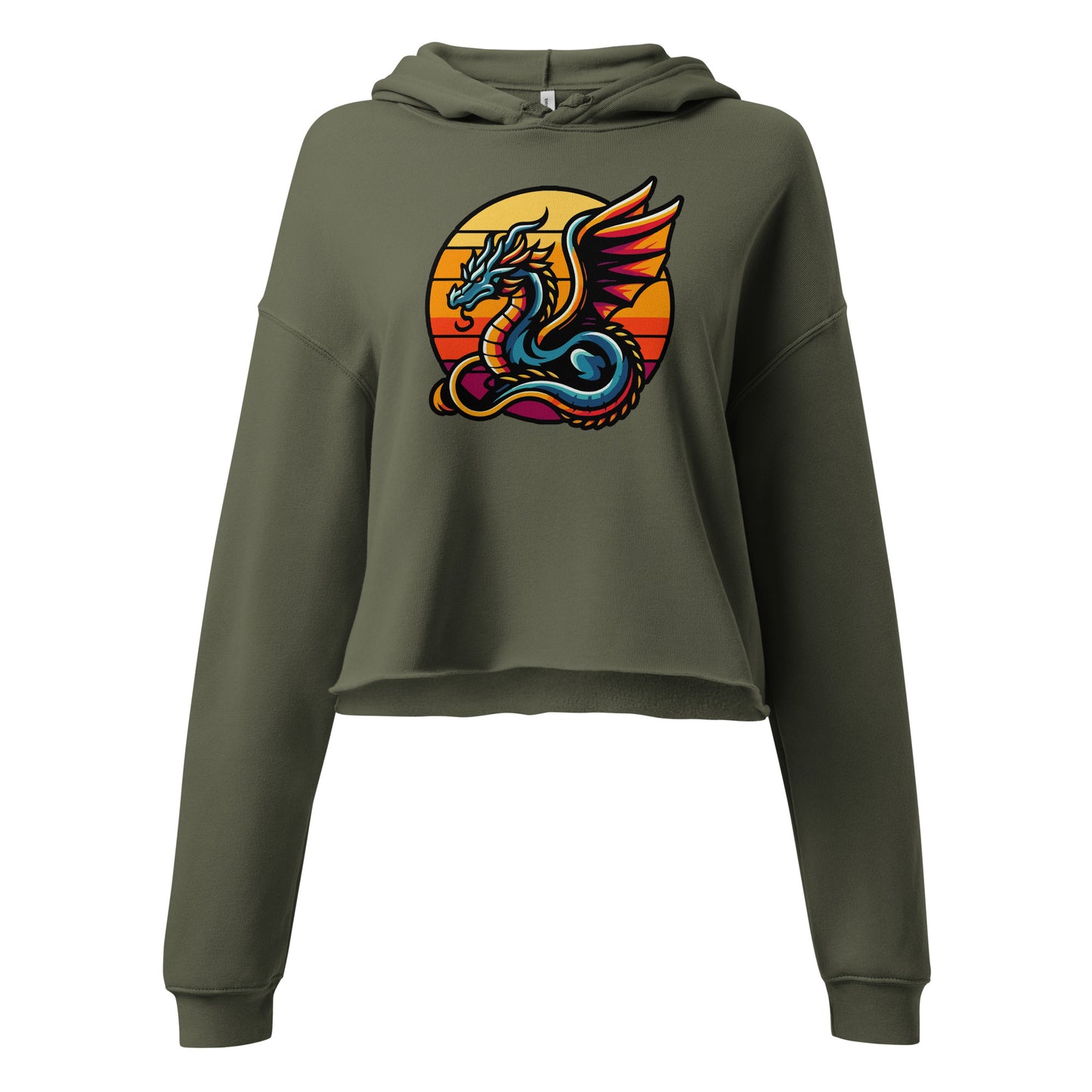 Sun Dragon Women's Crop Hoodie