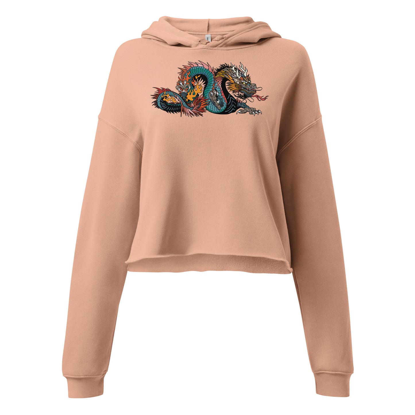 Black Dragon Women's Crop Hoodie