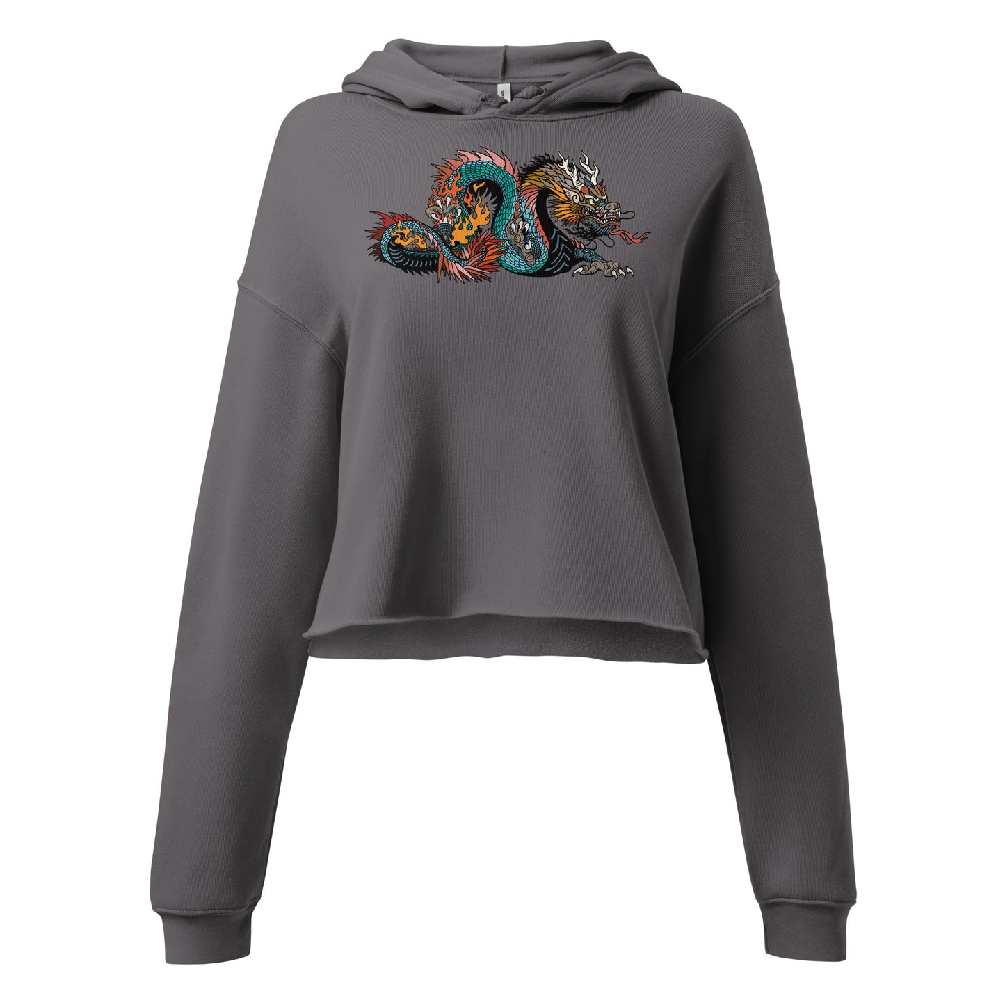 Black Dragon Women's Crop Hoodie