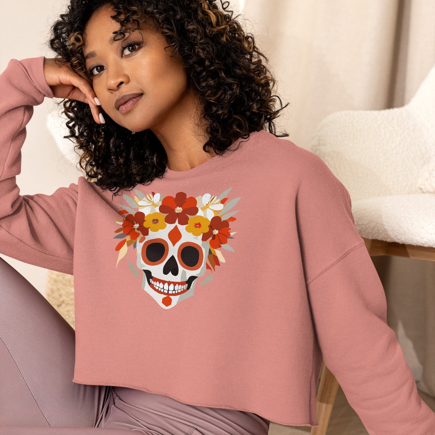 Blessed Bones Crop Sweatshirt