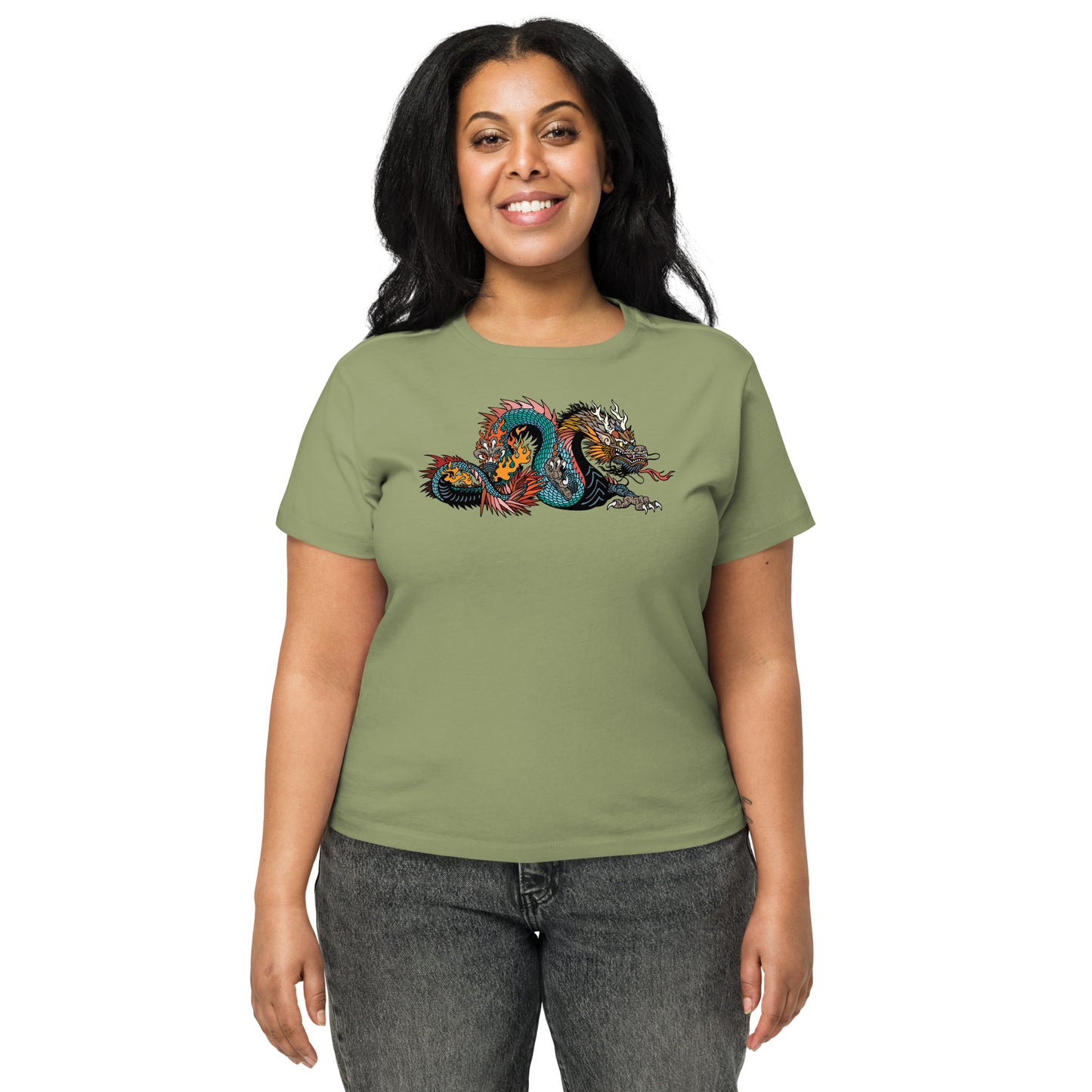 Black Dragon Women’s High-waisted T-shirt