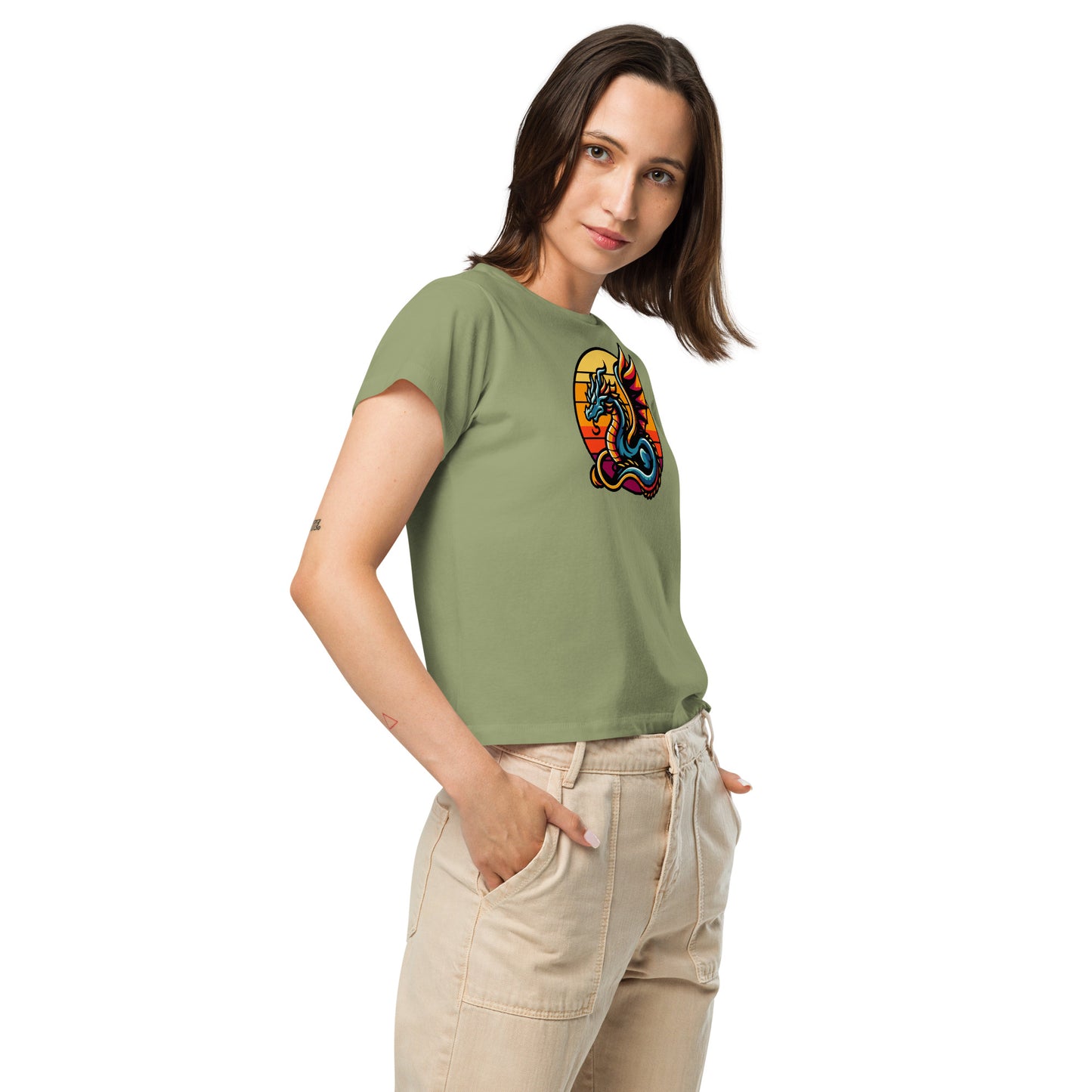 Sun Dragon Women’s High-waisted T-shirt