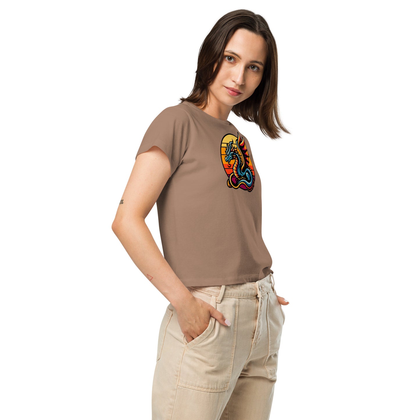 Sun Dragon Women’s High-waisted T-shirt