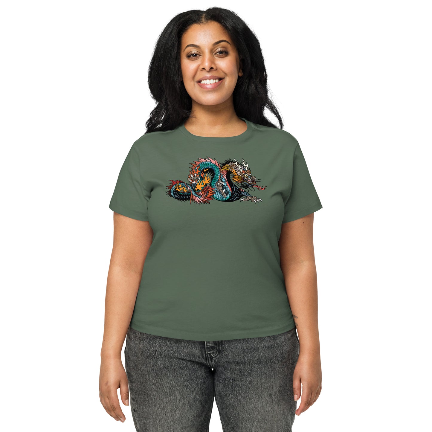 Black Dragon Women’s High-waisted T-shirt