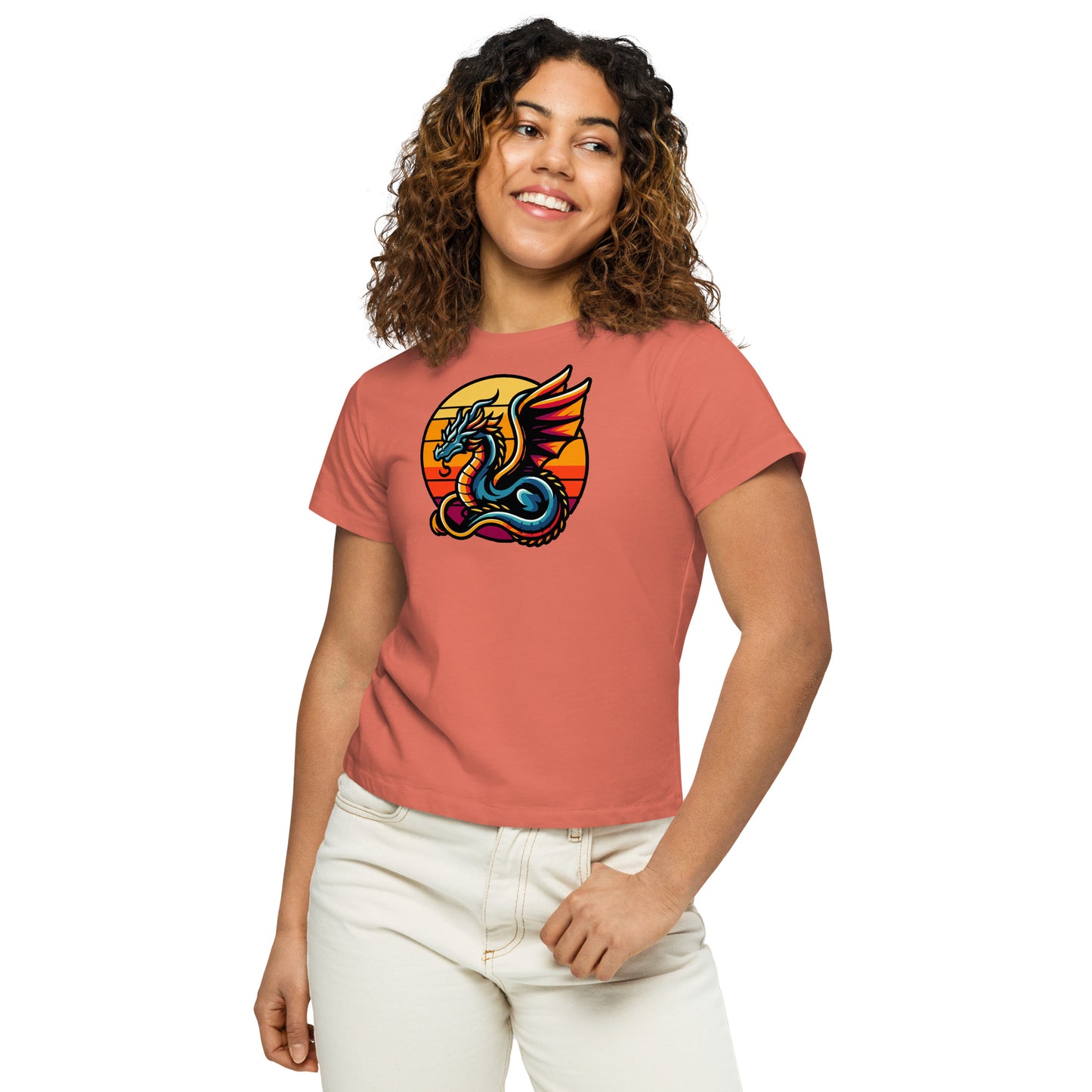 Sun Dragon Women’s High-waisted T-shirt