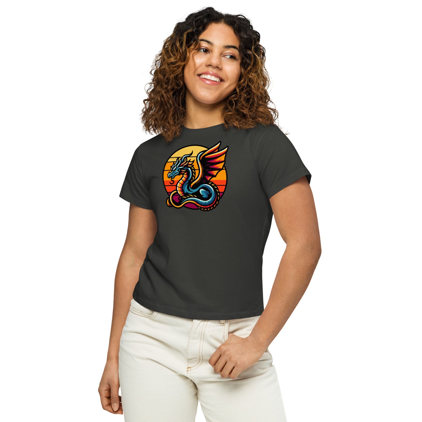 Sun Dragon Women’s High-waisted T-shirt