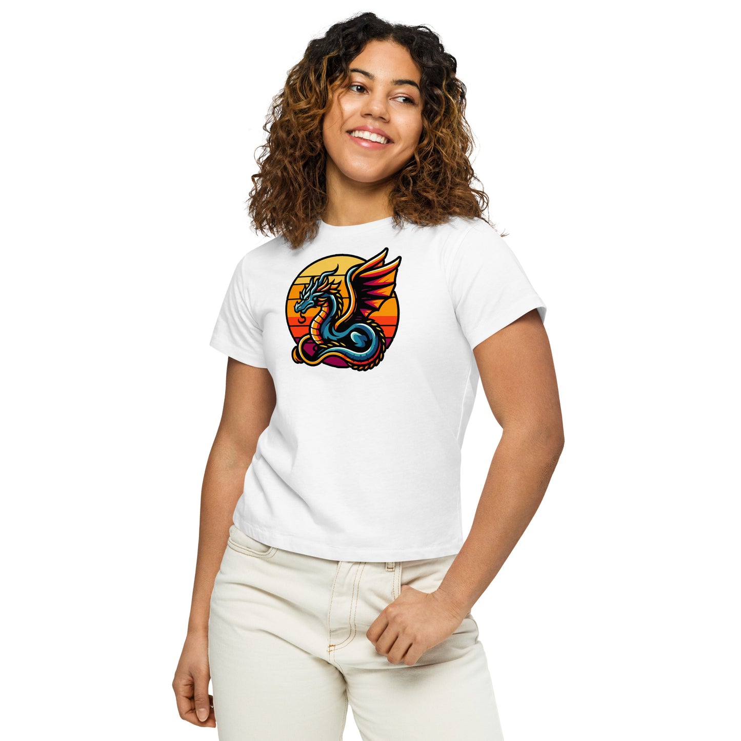 Sun Dragon Women’s High-waisted T-shirt